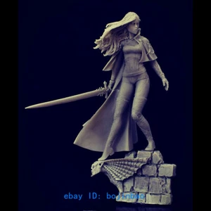 Unpainted Female Warrior Resin Figure 1/28 Scale Unassembled Garage Kit Statue - Picture 1 of 4