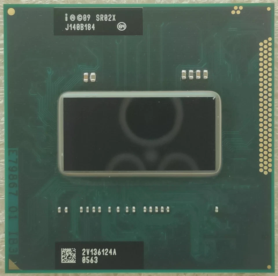 Intel Core i7 2860QM SR02X 2.5GHz Quad Core 8M Socket G2 CPU Processor - Image 1 of 2