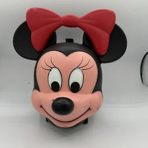 Vintage Walt Disney Minnie Maus Kopf Kunststoff Brotdose von Aladdin OHNE Thermoskanne - Bild 1 von 12