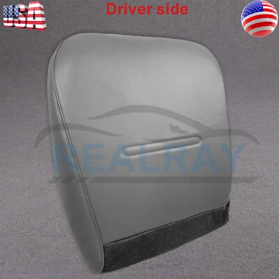 Driver Bottom Seat Cover Vinyl Gray for Ford F250 F350 F450 F550 XL Super Duty - Image 1 of 4