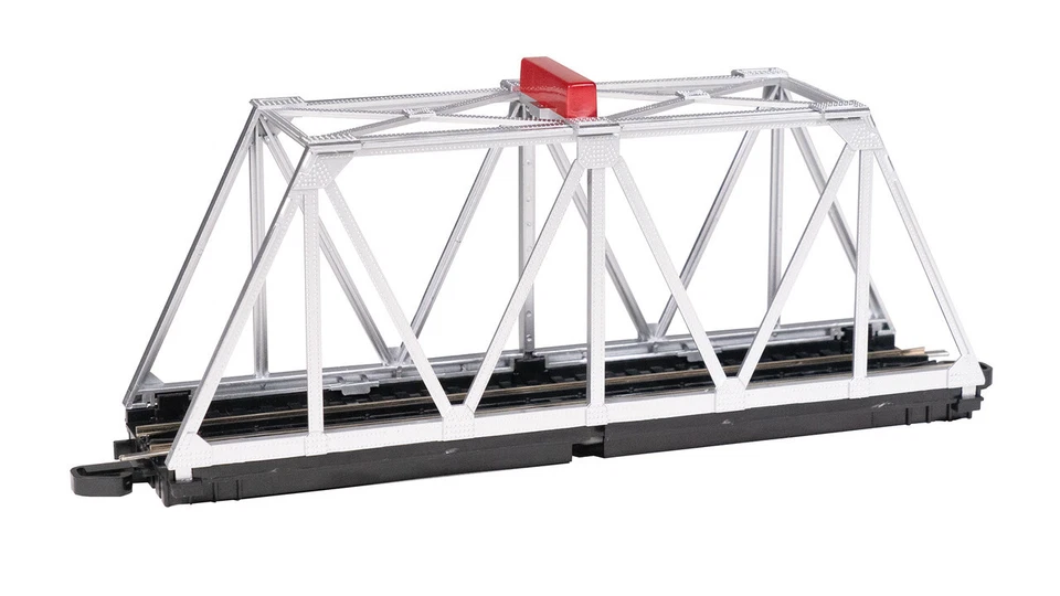 Bachmann 44870 N Scale E-Z Track Blinking Bridge Silver - Image 1 of 1