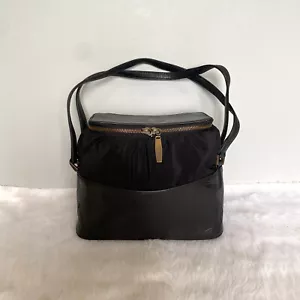 Borsa a tracolla Jean Paul Gaultier vintage in pelle nera strutturata - Foto 1 di 14