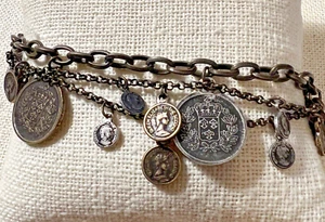Pulsera Moneda Cambio Suelto Joyería Premier Designs Nueva - Imagen 1 de 4