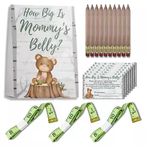 50 Woodland Baby Shower Games For Girls or Boys Measure Mommy's Belly Game - Picture 1 of 7