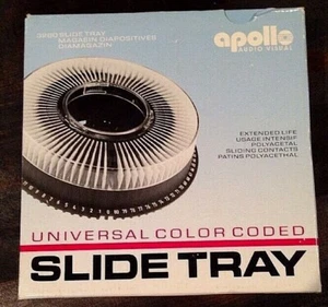 Apollo Audio Visual 3280 Universal Color Coded Slide Tray w/Box Holds 80 Slides  - Picture 1 of 11