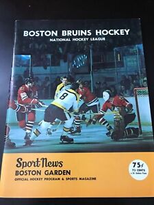 12/10/72 Boston Bruins Program v Oakland Seals: Mint!