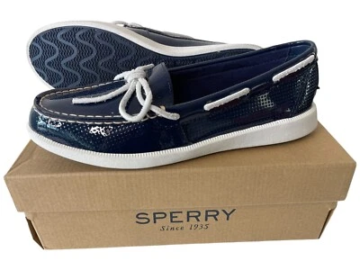 Zapatos de barco bajos Sperry Top-Sider Oasis Canal azul marino charol - talla 8 M Foto 1 de 4