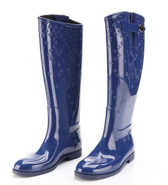 Louis Vuitton Rubber boots Dark blue ref.112174 - Joli Closet