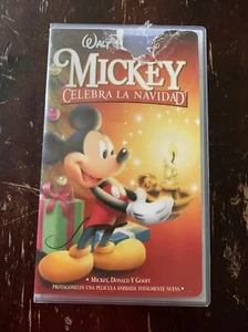 Mickey Celebra La Navidad Rare VHS Tape Walt Disney Made In Chile Español  - Picture 1 of 24
