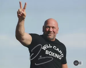 Foto firmada autografiada por Dana White del presidente de UFC 8x10 Beckett certificado de autenticidad BAS - Imagen 1 de 2