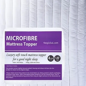 Extra Deep 2" Quilted Mattress Topper Hotel Quality Single Double King All Sizes - Picture 1 of 11