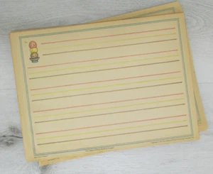 Kindergarten Kids Schreibpapier Eispapier 1977 Addison-Wesley doppelseitig - Bild 1 von 14