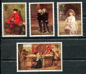 JERSEY 1979, PAINTINGS BY MILLAIS, I.Y.C. ,CHILDREN, Scott 213-216, MNH - Picture 1 of 1
