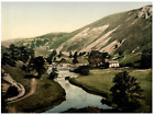 Derbyshire. Monsal Dale. PZ vintage photochromie,  photochromie, vintage photo