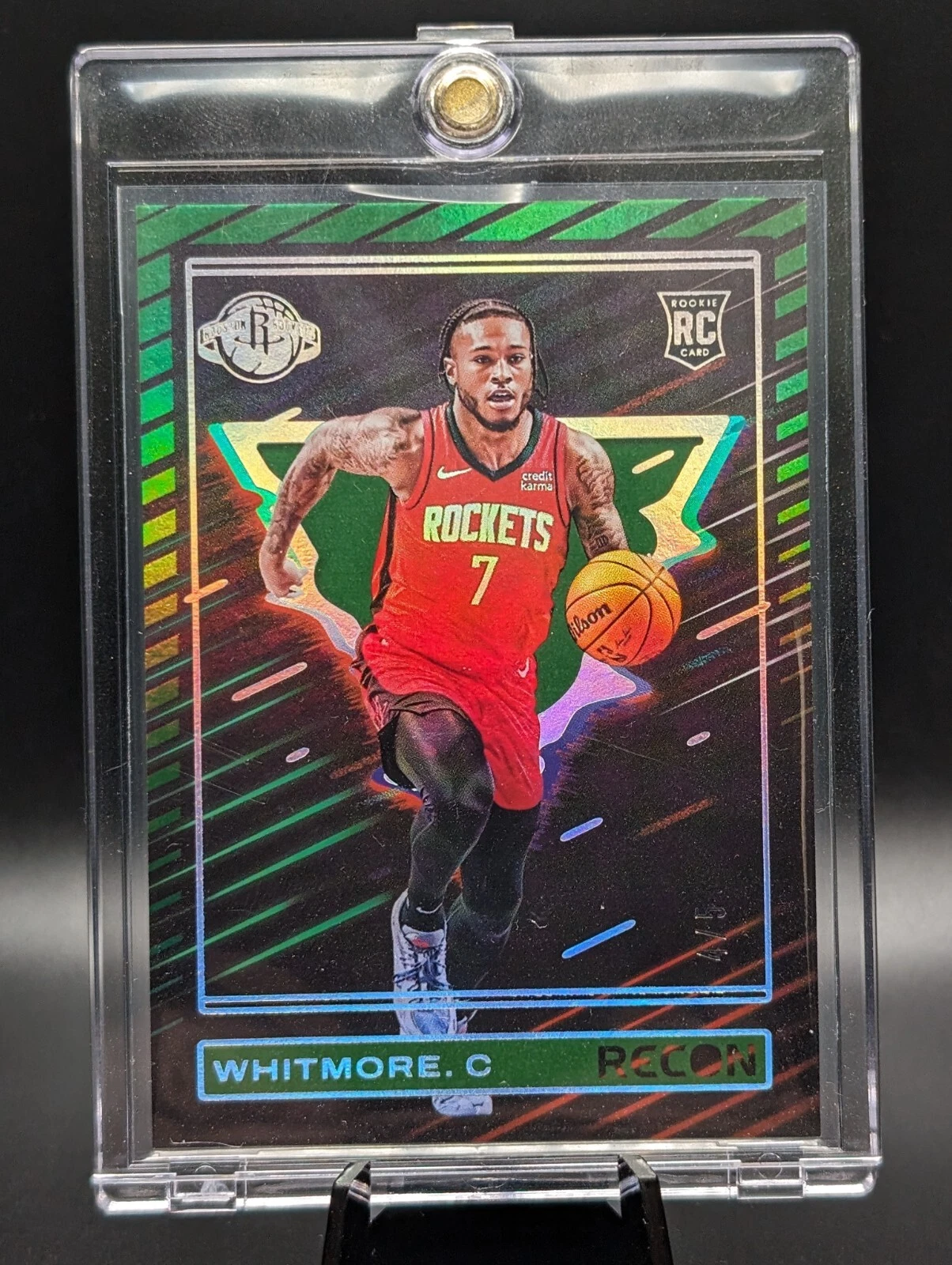 2023-24 Recon Basketball Cam Whitmore RC #240 Green /5