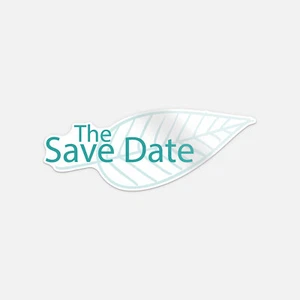 Calcomanía de vinilo vintage pura para boda Save The Date Leaf - Imagen 1 de 1