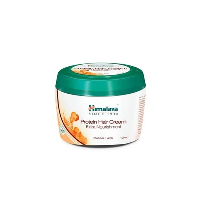 Crema capilar Himalaya Herbals Protein resuelve varios problemas capilares dañados 100 ml Foto 1 de 4