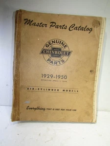 1929-1950 Chevrolet Master Parts Catalog Accessory GM Six Cylinder THICK! - Picture 1 of 8