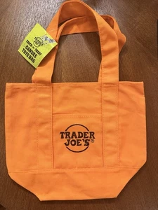 Trader Joe's Mini Halloween orange Beuteltasche Tasche neu mit Etikett internationaler Versand möglich - Bild 1 von 2