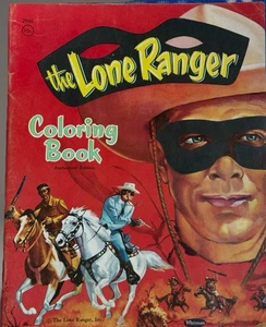 The Lone Ranger Coloring Book 1959 Rare 10 Cent Authorized Edition - Bild 1 von 8