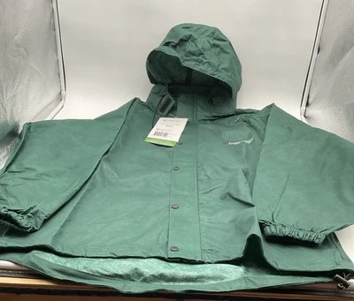 Frogg Toggs All Sport Jacket Pants Combo Large Green Jacket Black Pants New - Image 1 of 4