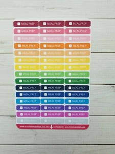 Meal Prep Checklist Planner Stickers- Perfect For Any Planner- Erin Condren - Picture 1 of 2