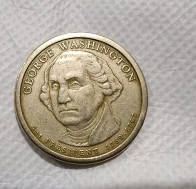 GEORGE WASHINGTON 1ST President (1789-1797) Mint US One Dollar Coin Rare 2007-D - Image 1 of 4