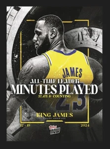 2024 Topps Now ⭐ LeBron James ⭐ All Time Leader Minuten gespielt ☄️ Nr. 10 - Bild 1 von 2