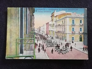 Cartolina Taranto Compagnia di Sbarco per Corso Umberto Animata RB34 - Picture 1 of 1
