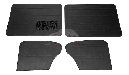 JUEGO PANEL PUERTA DELANTERA Y TRASERA NEGRO CON BOLSILLO VOLKSWAGEN T1 BUG BEETLE 1967-1977 Foto 1 de 2
