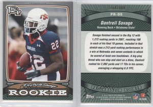 2008 Topps Progression Rookies Bronze /389 Dantrell Savage #PR-DS Rookie RC