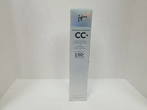 IT Cosmetics CC+ Color Correcting Coverage Cream ~ Anti-Ageing ~ SPF50+ ~ LIGHT - Picture 1 of 5