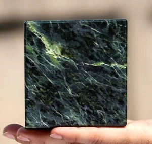 90 mm Grün Speckstein Kristall Würfel Energie Fülle Heilung Chakra Edelstein Würfel - Bild 1 von 10