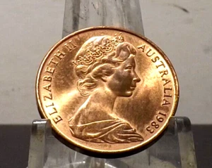 AU IN GRADE 2 CENTS 1983 AUSTRALIAN COIN(60624) - Picture 1 of 3