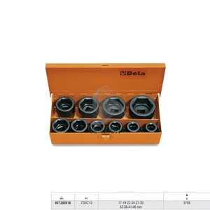 Set 10 Chiavi A Bussola Macchina Serie Normale 3/4" 17-46mm - Beta 728/C10 - Imagen 1 de 1