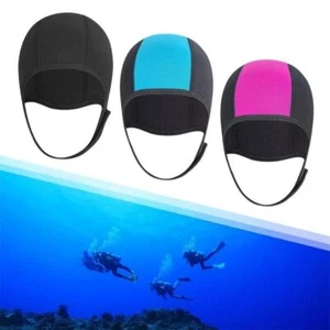 Nylon Neoprene Diving Hat Neoprene Thermal Hood Cap New Diving Cap Man Women - Picture 1 of 14