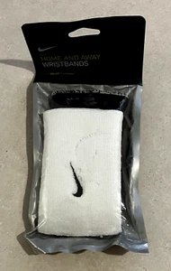 Nike Home And Away Wristbands New NIP Fast Ship White Black Dri-Fit Wrist Bands - Picture 1 of 5