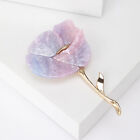 Alloy Flower Brooch High-end Fashion Petal Pin 4-Color Rose Women Corsage Brooch