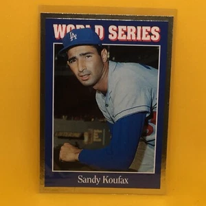 Sandy Koufax #150 Dodgers - World Series HOF Gold Border 1992 Sportkarten News - Bild 1 von 2