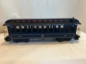 Bachmann Big Haulers 97243 : NY, Phil, Balt G coach w/ Lights G Scale B&O 🔵 🆕 - Picture 1 of 5