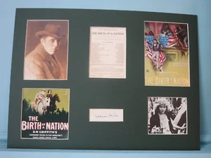 D.W. Griffith - "La nascita di una nazione" e autografo Lillian Gish come Elsie - Foto 1 di 2