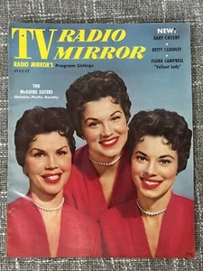 1955 TV-Radio Magazine McGuire Sisters Cover Vintage Ads Stories Photos August - Imagen 1 de 13