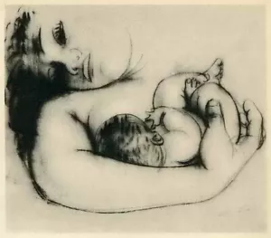 Hans ERNI - Mütterliche Umschlingung - drucksignierte Lithographie - Bild 1 von 1