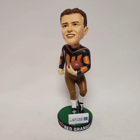 Harold Red Grange Bobblehead Chicago Bears 100 Year SGA BDA Collectors 2019 NFL Cover