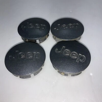 (4) Tapacubos de rueda para Jeep Wrangler Liberty Patriot 2007-17 D. Gris OEM 52090401AB Foto 1 de 4