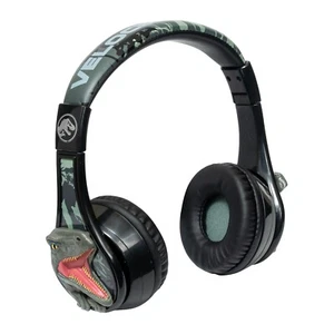 eKids Jurassic World Bluetooth Headphones for Kids, Includes Aux Cord - Picture 1 of 4