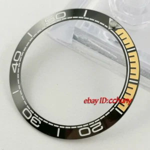 Inserto de bisel de cerámica negra pulida 38 mm para reloj de hombre de 40 mm - Imagen 1 de 3