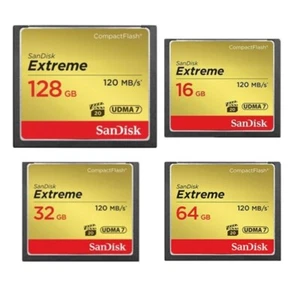 SanDisk Extreme 32GB 64GB 128GB Compact Flash CF Memory Card UDMA 120MB/s 400x - Picture 1 of 9