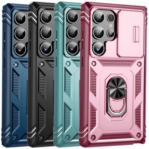 For Samsung S22/S22+/S22 Ultra Case Kickstand Shockproof Slide Camera Lens Cover - Picture 1 of 36