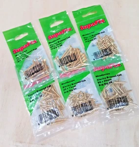 6 Packs of SupaFix Electro Brassed Csk Woodscrews - Picture 1 of 2